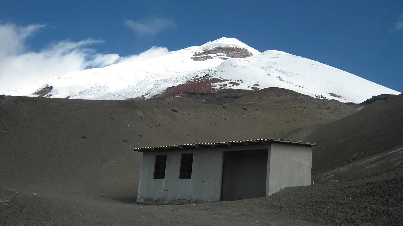 Volcán Cotopaxi, en los Andes de Ecuador