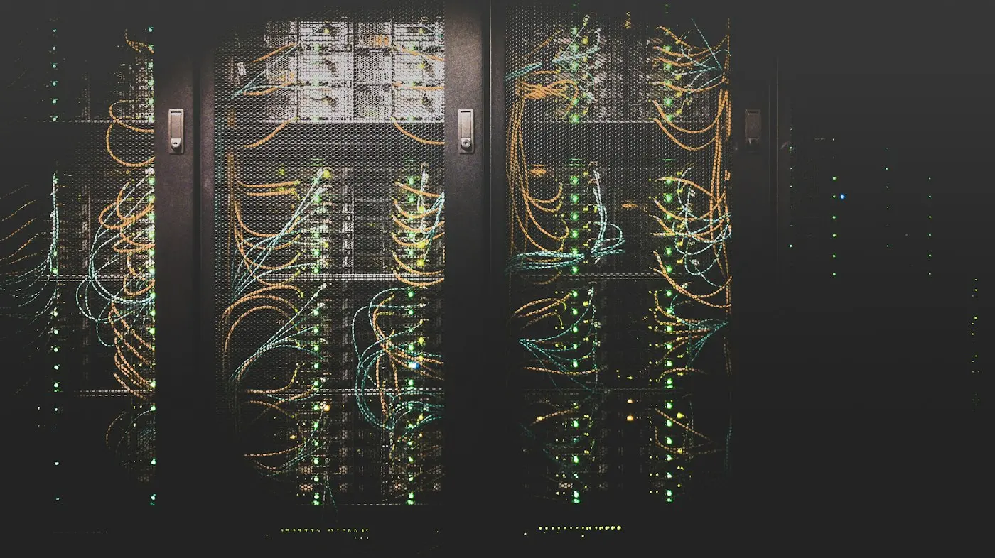 Pasillo de servidores en un centro de datos
